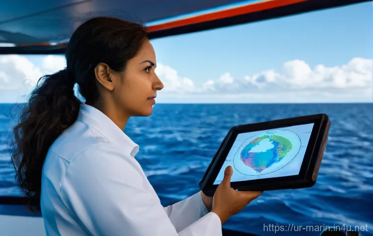 해양학 온라인 강의 - **"Guardians of the Coastline"**
    A dynamic, uplifting image capturing a diverse group of 4-5 you...