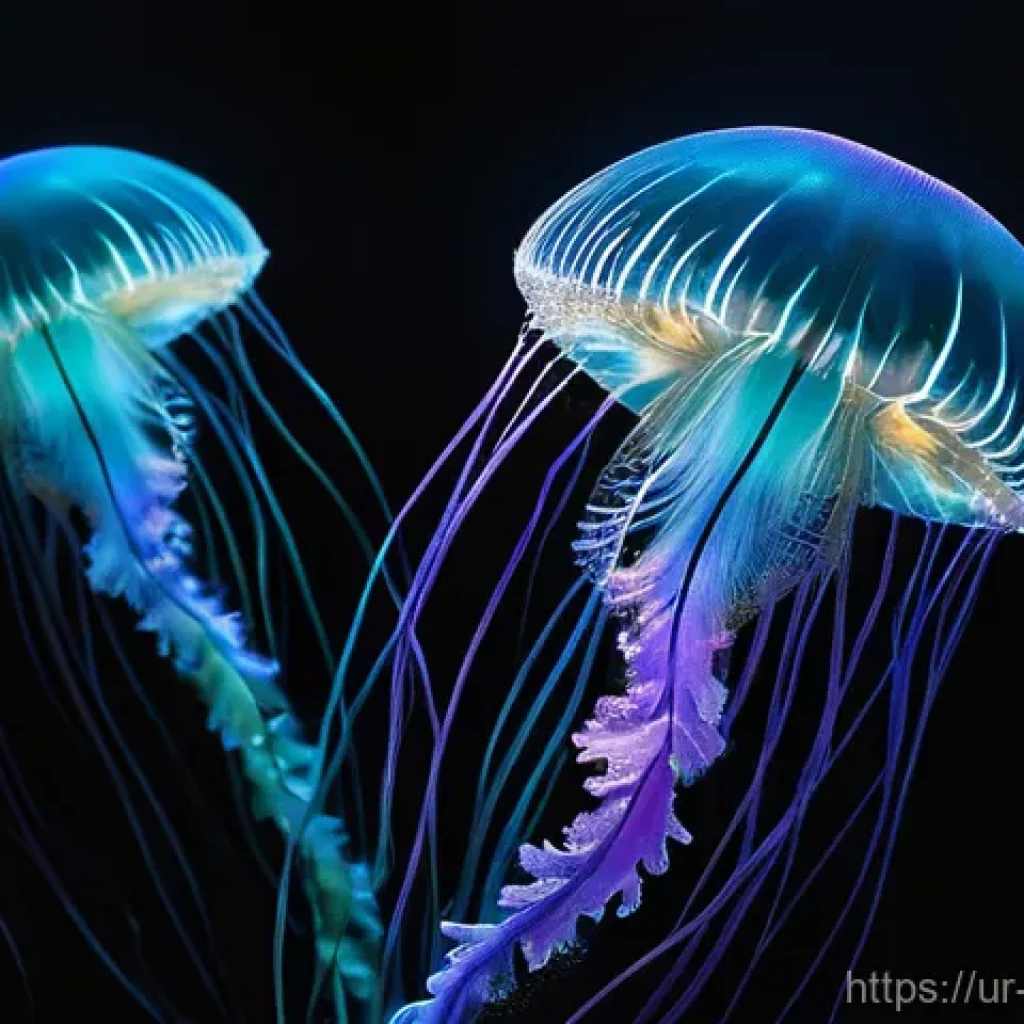 해양학 커뮤니티 - **Deep Sea Bioluminescent Wonders**
    A breathtaking, high-resolution photograph capturing the mys...