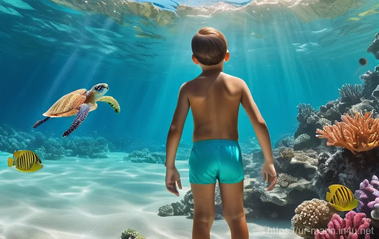 해양학 기후 변화 관측 - Image Prompt 1: "A Tale of Two Oceans: Past & Present"**