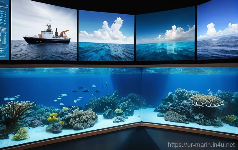 해양학 연구 재정 지원 - **Prompt:** A poignant and impactful image illustrating the devastating effects of plastic pollution...